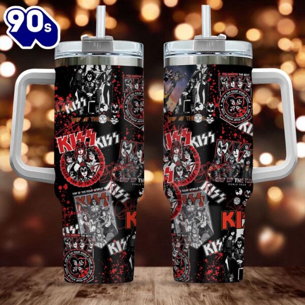 Kiss Band 40oz Stanley Tumbler Gift For Man And Women