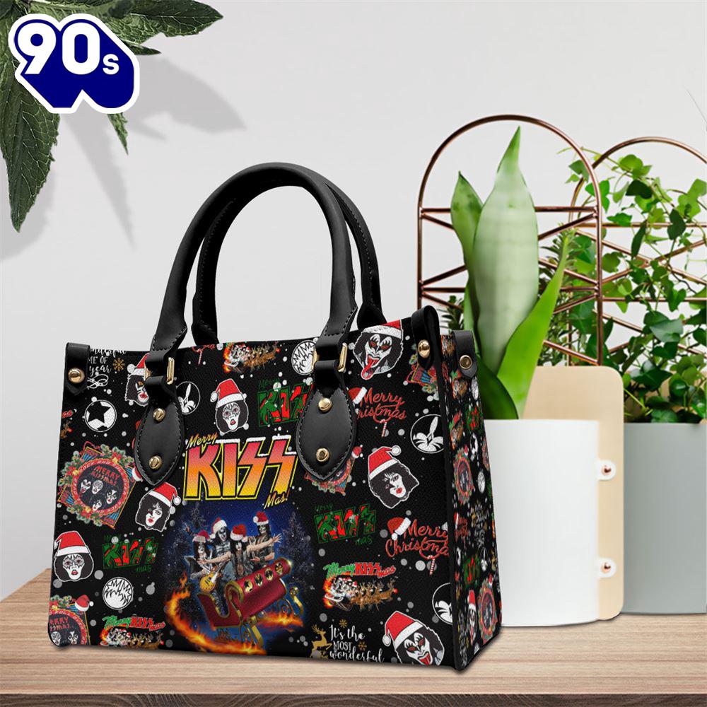 Kiss Band Album Leather HandBag Gift For Christmas Kiss Band Album Leather HandBag Gift For Christmas
