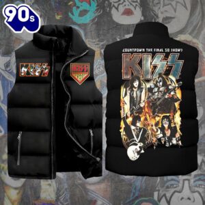 Kiss Band Album Sleeveless Jacket Shirt – Music Sleeveless Down Jacket