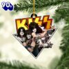 Kiss Band Custom shape Clear 1-sided Acrylic Car Ornament  Christmas Day
