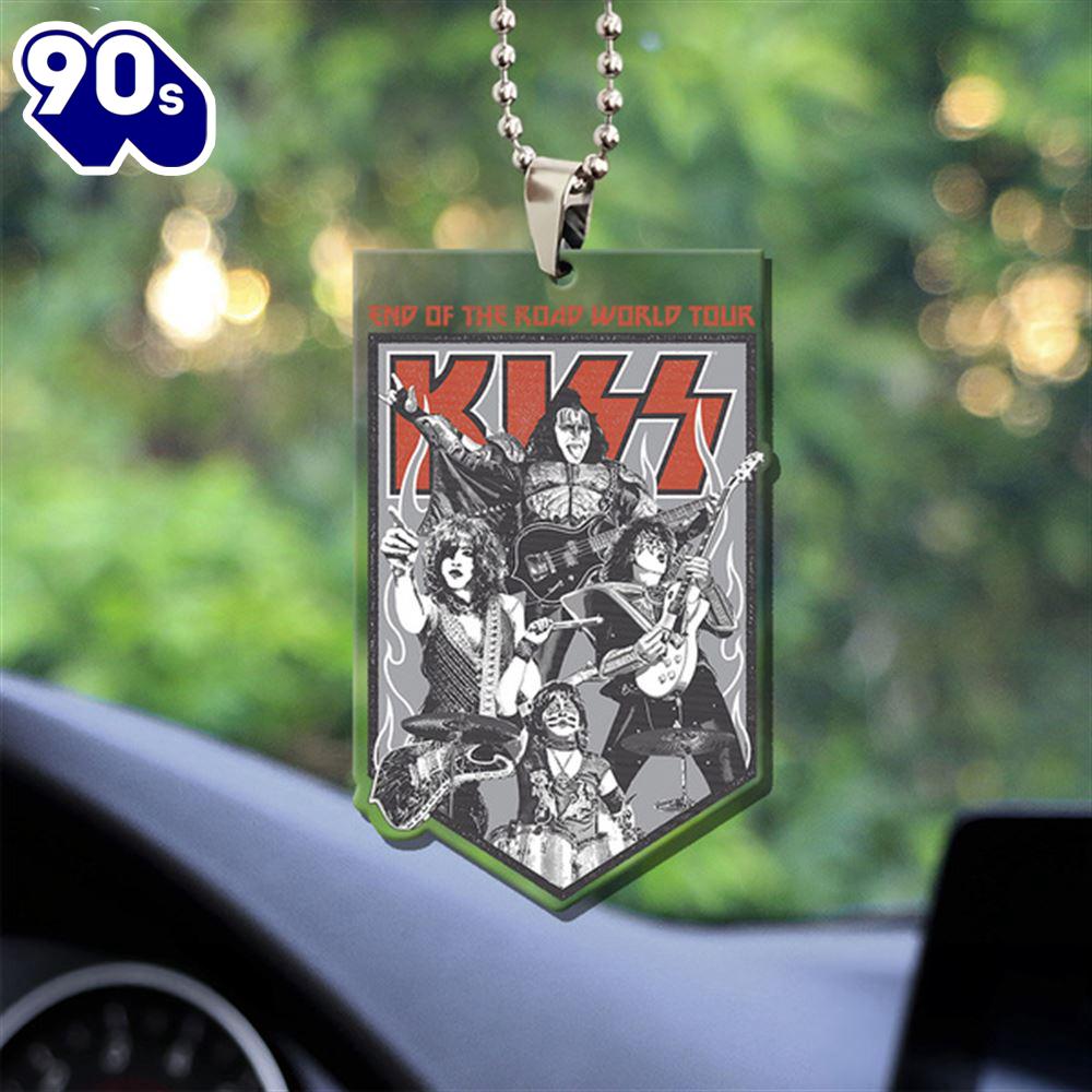 Kiss Band Custom shape Clear 1-sided Acrylic Car Ornament Gift For Xmas Christmas Day Kiss Band Custom shape Clear 1-sided Acrylic Car Ornament Gift For Xmas Christmas Day