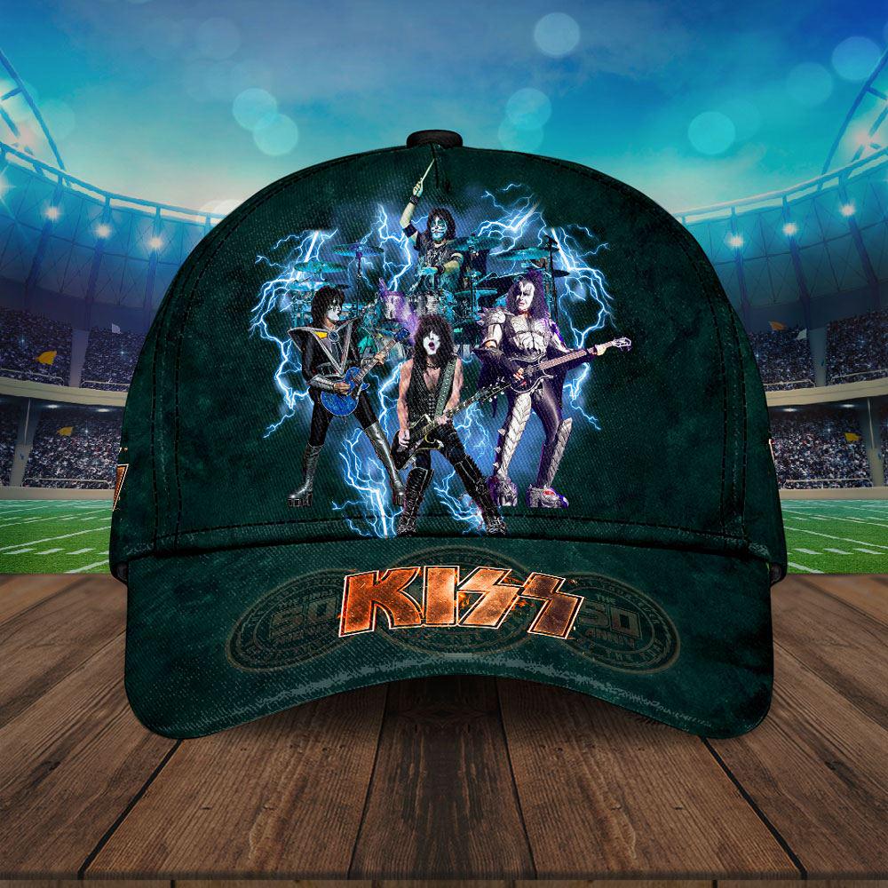 Kiss Band Dark Green Cap, Kiss Band Classic Cap Kiss Band Dark Green Cap, Kiss Band Classic Cap