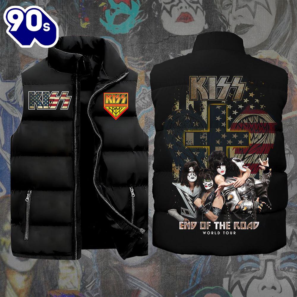 Kiss Band Flag US 2D Sleeveless Jacket - Music Sleeveless Down Jacket Kiss Band Flag US 2D Sleeveless Jacket - Music Sleeveless Down Jacket