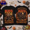 Kiss Band Halloween Night Pumpkin Rock T Shirt, Viral 3D Music Tee