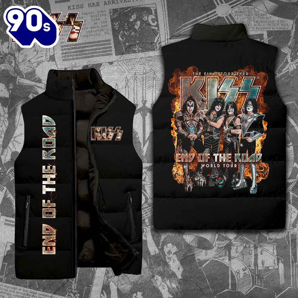 Kiss Band Member 2D Sleeveless Jacket - Music Sleeveless Down Jacket Kiss Band Member 2D Sleeveless Jacket - Music Sleeveless Down Jacket