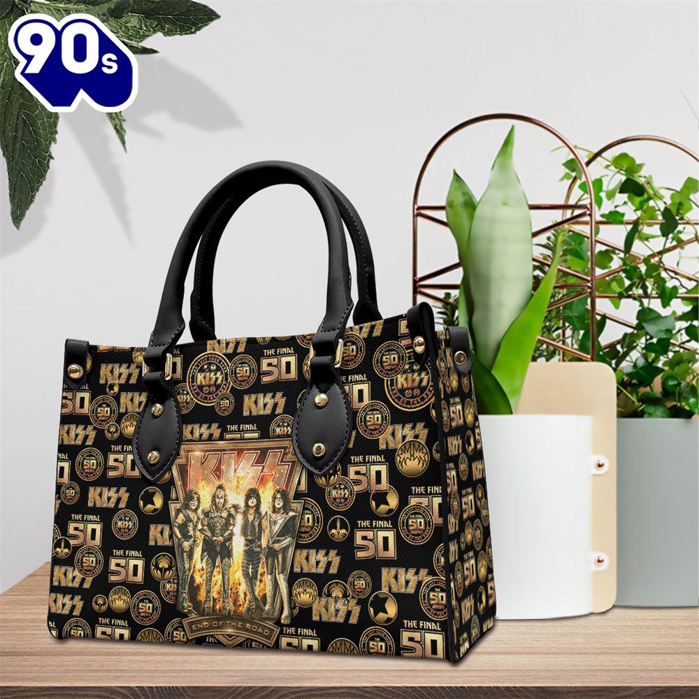 Kiss Band The Rock Music Leather HandBag Gift For Christmas Kiss Band The Rock Music Leather HandBag Gift For Christmas