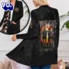 Kiss Band Women’s Patch Pocket Cardigan For Fans