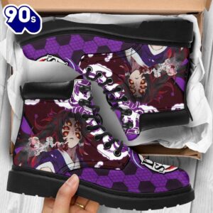 Kokushibou Leather Boots Shoes Demon Slayer Anime Custom