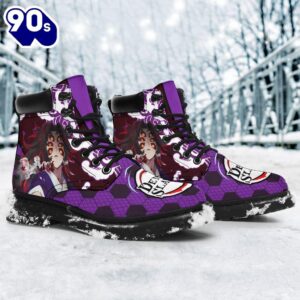 Kokushibou Leather Boots Shoes Demon Slayer Anime Custom