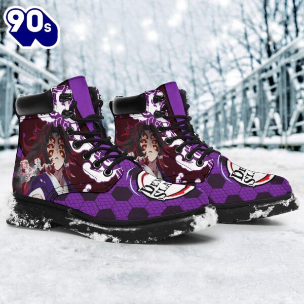Kokushibou Leather Boots Shoes Demon Slayer Anime Custom