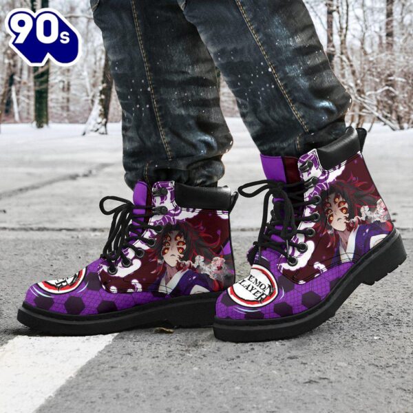 Kokushibou Leather Boots Shoes Demon Slayer Anime Custom