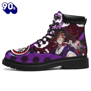 Kokushibou Leather Boots Shoes Demon Slayer Anime Custom