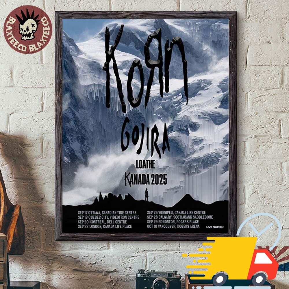 Korn Kanada 2025 Canada Tour Dates Canvas Korn Kanada 2025 Canada Tour Dates Canvas