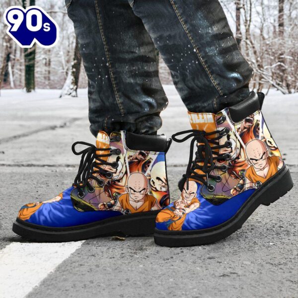 Krillin Dragon Ball Leather Boots Shoes Anime Custom Idea