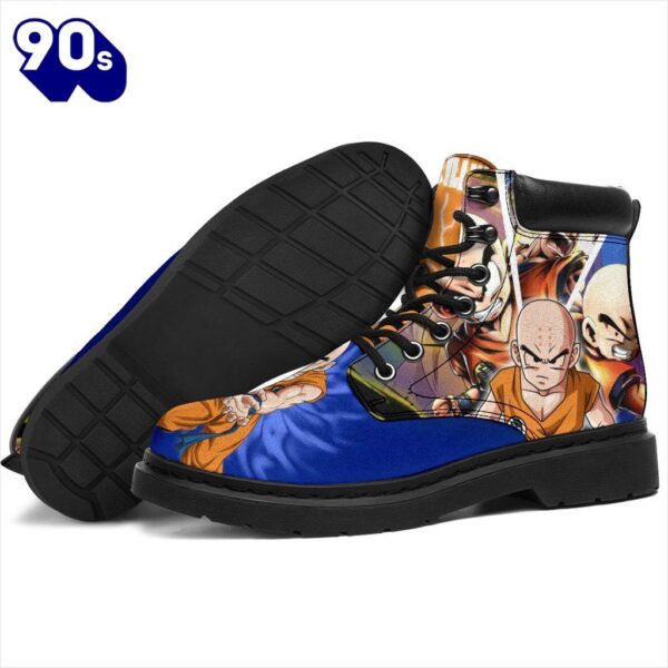 Krillin Dragon Ball Leather Boots Shoes Anime Custom Idea