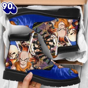 Krillin Dragon Ball Leather Boots Shoes Anime Custom Idea