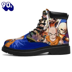 Krillin Dragon Ball Leather Boots Shoes Anime Custom Idea