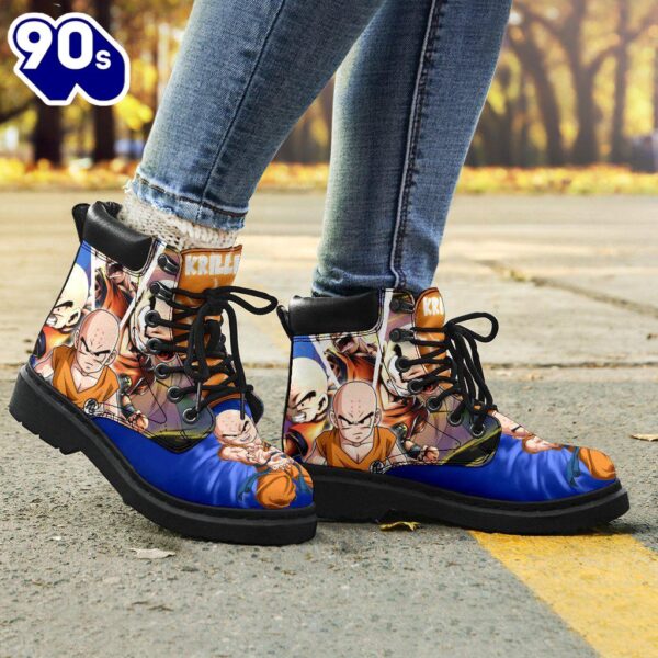 Krillin Dragon Ball Leather Boots Shoes Anime Custom Idea