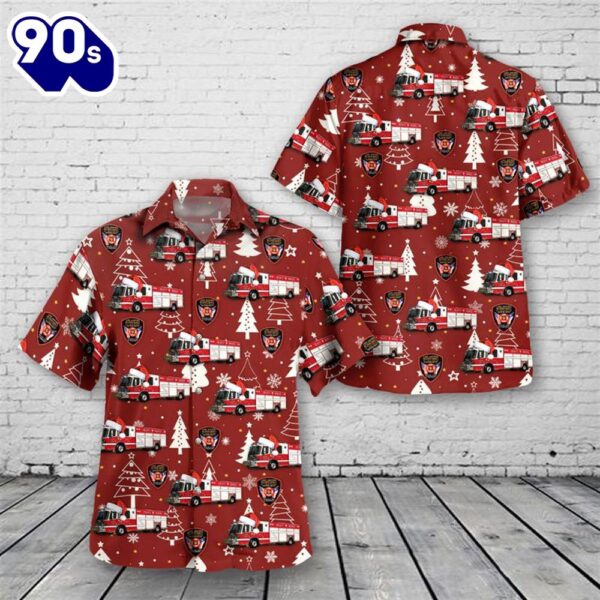 Lake Jackson, Texas, Lake Jackson Volunteer Fire Department Christmas Hawaiian Shirt