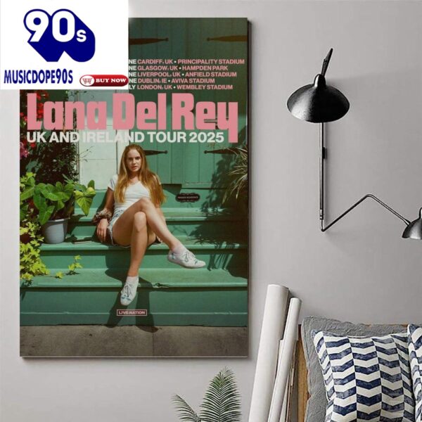 Lana Del Rey Poster 2025 Tour Music Posters for Room Aesthetic Canvas