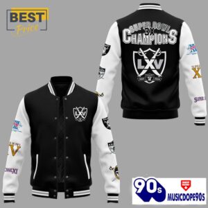 Las Vegas Raiders Alumni 3X Super Bowl Baseball Jacket
