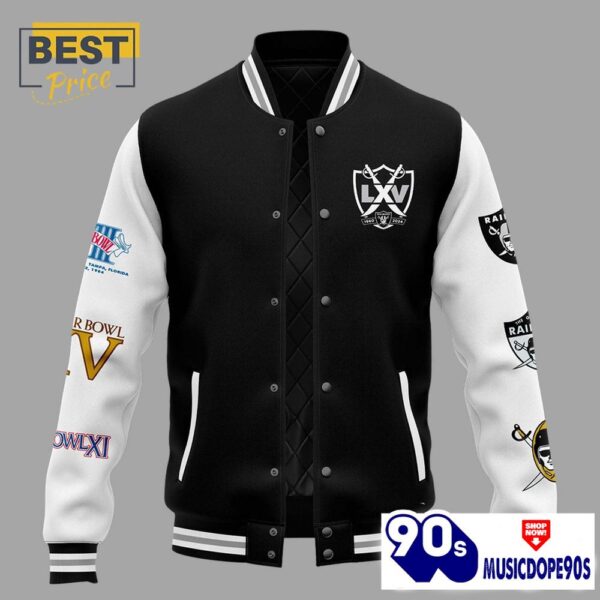 Las Vegas Raiders Alumni 3X Super Bowl Baseball Jacket