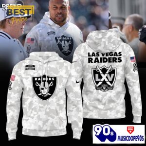 Las Vegas Raiders Camo 2024 Salute to Service Hoodie, Jogger, Cap
