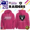 Las Vegas Raiders Crucial Catch 2026 Pink Limited Edition Hoodie Shirt, Sport Trend 3D Shirt