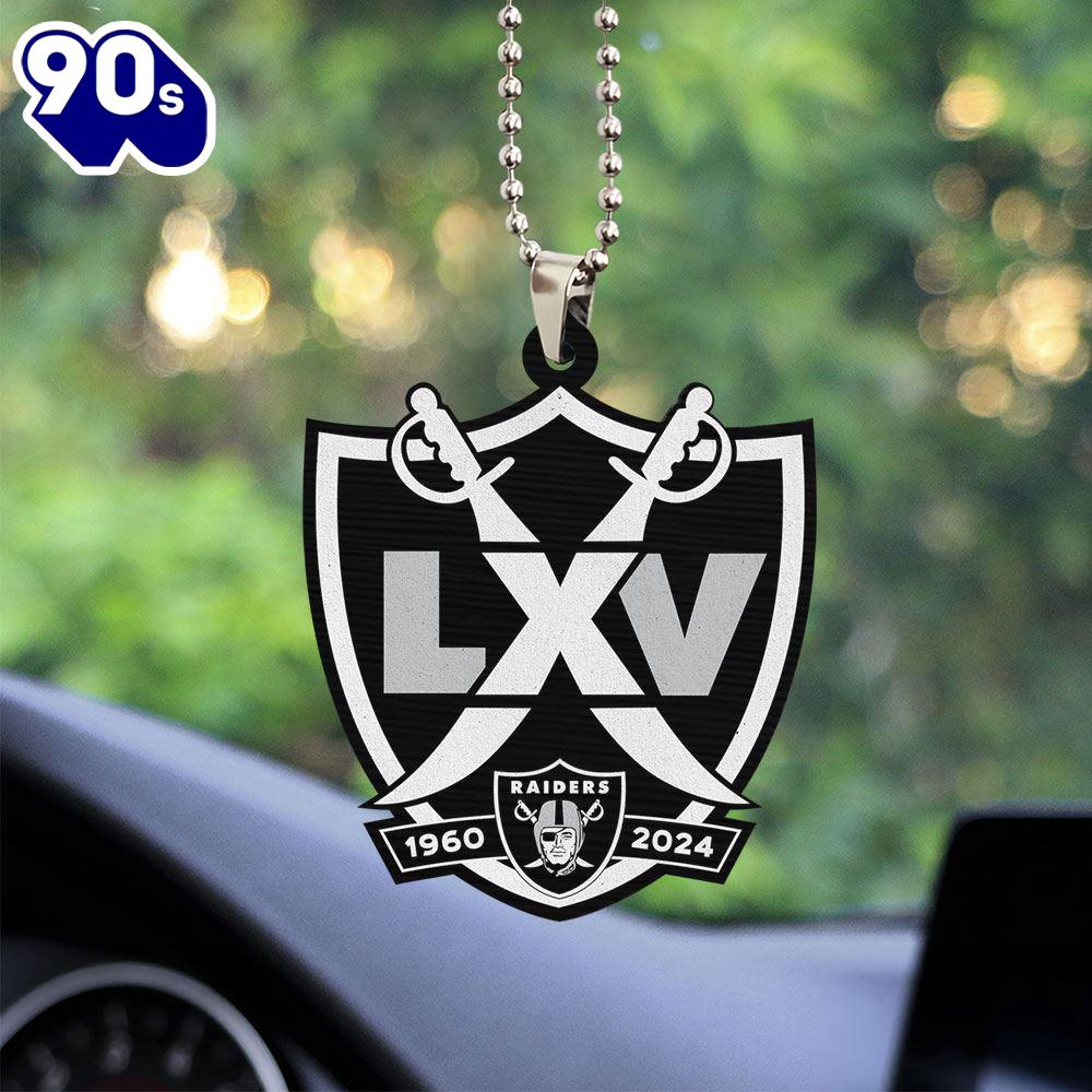 Las Vegas Raiders Custom Shape 2-sided Acrylic Car Ornament  Christmas Day Las Vegas Raiders Custom Shape 2-sided Acrylic Car Ornament  Christmas Day