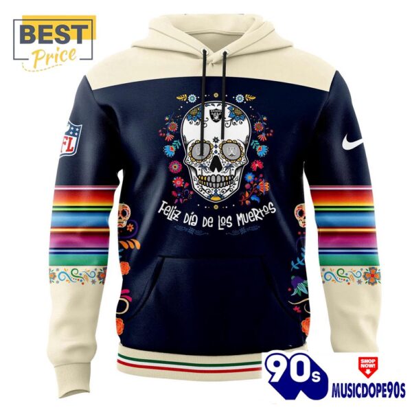 Las Vegas Raiders Dia De Los Muertos Hoodie, Cap