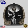 Las Vegas Raiders NFL Halloween Military Skull Camo Classic Cap, Football Classic Cap