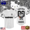 Las Vegas Raiders NFL Kitty Game Day Custom Baseball Jersey Shirt , Trending NFL Jersey