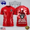 Las Vegas Raiders NFL RED Friday One Team One Mission Patriotic Soldier Tribute T Shirt, NFL Trending Shirt