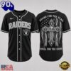 Las Vegas Raiders NFL Stand For The Flag Kneel For The Cross Baseball Jersey Shirt , Trending NFL Jersey
