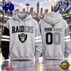 Las Vegas Raiders NFL Two Tone Colorblock Varsity Hoodie, NFL Trending Shirt