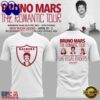 Las Vegas Raiders x Bruno Mars The Romantic Tour White T Shirt, Viral 3D Music Tee