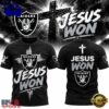Las Vegas Raiders x Jesus Won 2026 Special New T Shirt, Sport Trend 3D Shirt