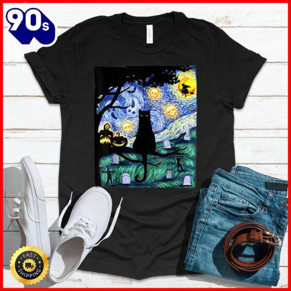 Halloween 2025  Lazy Halloween Costume Women Men Bunch Of Hocus Pocus Cat T-Shirt