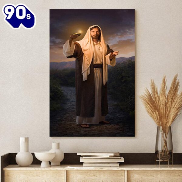 Lead, Kindly Light Canvas Picture – Jesus Christ Canvas Art – Christian Wall Canvas  Gift For Christmas