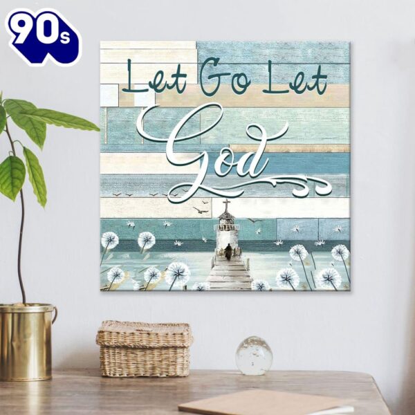 Let Go Let God Canvas Wall Art
