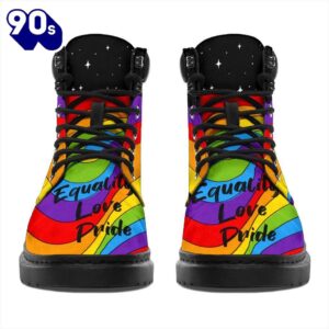 LGBT Leather Boots Shoes Equality Love Pride Amazing Gift Idea