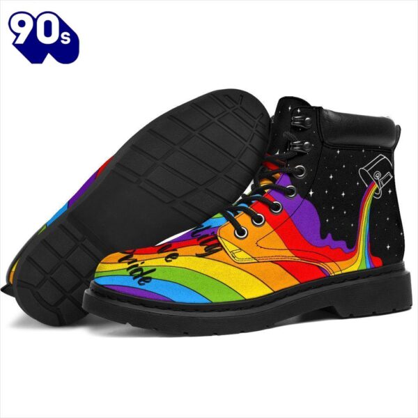 LGBT Leather Boots Shoes Equality Love Pride Amazing Gift Idea