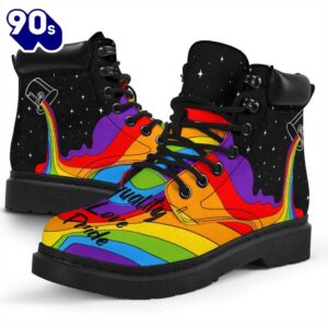LGBT Leather Boots Shoes Equality Love Pride Amazing Gift Idea