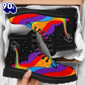 LGBT Leather Boots Shoes Equality Love Pride Amazing Gift Idea