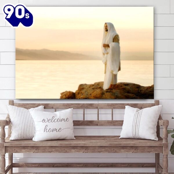 Light Of The World Canvas Wall Art – Jesus Picture – Christian Wall Decor  Gift For Christmas
