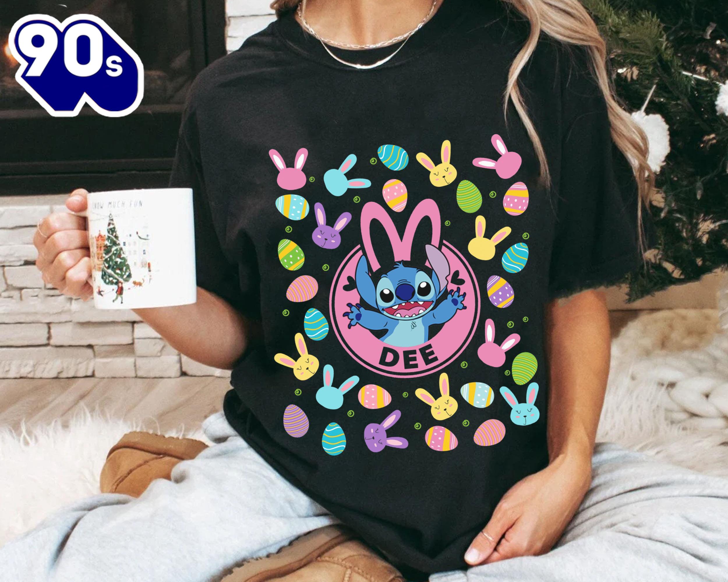 Lilo Stitch Easter Coffee Comfort Bunny Disney Cute Unique T-Shirt Gift Summer Lilo Stitch Easter Coffee Comfort Bunny Disney Cute Unique T-Shirt Gift Summer