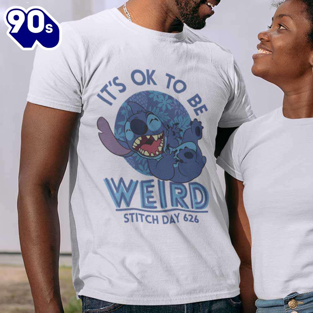 Lilo & Stitch It's OK To Be Weird T-Shirt Disney Gift Summer Lilo & Stitch It's OK To Be Weird T-Shirt Disney Gift Summer
