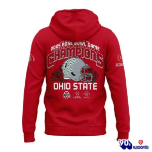 Limited Edition Ohio State Buckeyes College Football Playoff 2025 Rose Bowl Champions Red Set