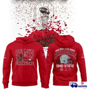 Limited Edition Ohio State Buckeyes College Football Playoff 2025 Rose Bowl Champions Red Set