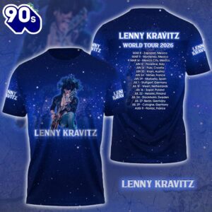 Limitted Edition Lenny Kravitz TOUR 2026 3D T-Shirt